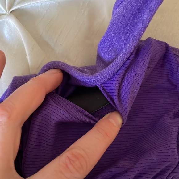 Athleta Empowerment Strappy Purple Tank Top With Built-In Bra Size Small - Picture 9 of 9